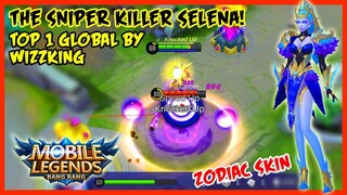 Zodiac Skin Assassin! Top 1 Global Selena by Wizzking - Mobile Legends - MLBB