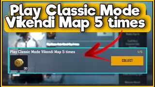 Play Classic Mode Vikendi Map 5 times | Get Free Extra RP Point