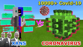 XANS vs. 10.000+ CORONAVIRUS (Covid-19) | HE KILL ME in CREATIVE MODE | Astronomia Coffin Minecraft