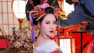 What is it like to experience Oiran cross-dressing in Japan?