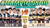 CHAMPIONSHIP HIGLIGHTS GAME 1 | BLCK vs ONIC | (FILIPINO) MPL-PH S8 Playoffs Day 4