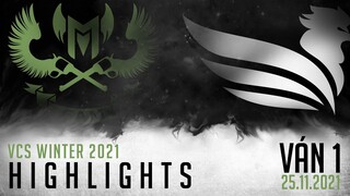 Highlight GAM vs SE [VÁN 1][VCS Mùa Đông 2021][Tuần 2 - 25.11.2021]