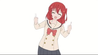 Kita-chan memberikan lingkaran 53 detik pada jari tengahnya