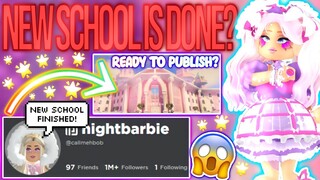 THE NEW SCHOOL IS FINISHED!?!?!? ROBLOX Royale High Update News and Theories!!!