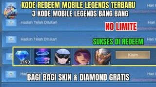 BURUAN! 3 KODE REDEEM ML TERBARU KODE REDEEM MOBILE LEGENDS HARI INI UPDATE JUNI 2024