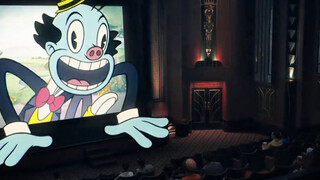 这是一束足以毁灭世界的月光，它通过勺子的反射照向墙壁，再经过海报上的图钉，最终与电影院放映机的灯光汇合在一起