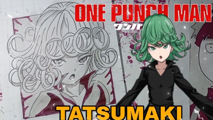mengambar anime one punch man tatsumaki