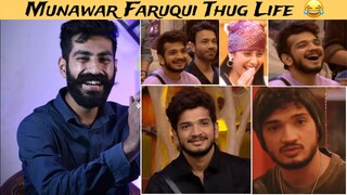 Reaction On : Munawar Faruqui Thug Life & Funny Moments In Bigg Boss 🤣 | Munawar Faruqui Bigg Boss
