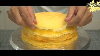 Bánh crepe ngàn lớp kem trứng 4 #amthuc