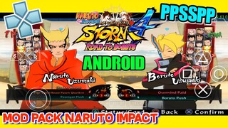 NARUTO BARYON & BORUSHIKI MODPACK NARUTO ULTIMATE NINJA IMPACK PPSSPP