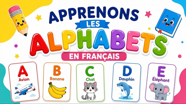 L’ALPHABET FRANÇAIS de A à Z 🌈 | Apprendre les Lettres en Français pour les Enfants