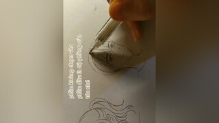 phần tiếp theo, vẽ tóc 😊😊😊