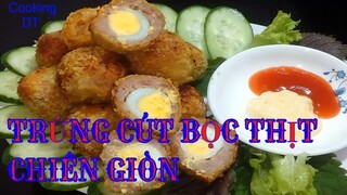 Cách làm món TRỨNG CÚT BỌC THỊT CHIÊN GIÒN bằng nồi chiên không dầu #ByCookingDT