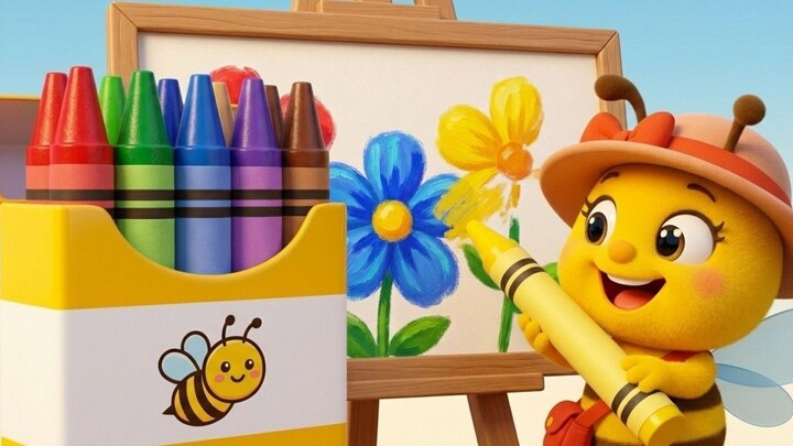 Aprende los colores ¡Zum Zum! ¿De Qué Color? 🐝 | Canción de Colores con Abejita Zum Zum