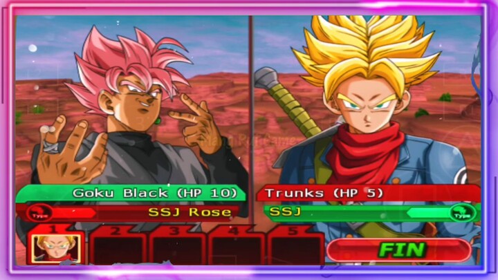 GOKU BLACK SSJ ROSE VS TRUNKS SSJ - DB MOD ANDROID GAMEPLAY