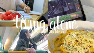 living alone vlog philippines 🌱 monthly expenses, bill reveal, budgeting, dying my hair