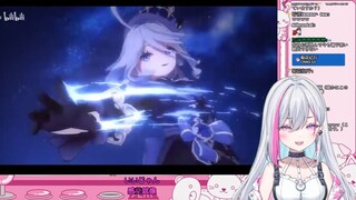 让推芙宁娜的日V看《【原神动画】 获得神之眼的当晚》的反应