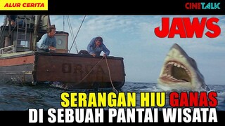 MEMBURU HIU GANAS PEMANGSA MANUSIA - ALUR CERITA FILM J4WS (1975)