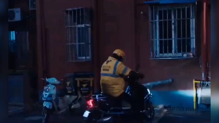 A bit touching, but not really — the delivery guy