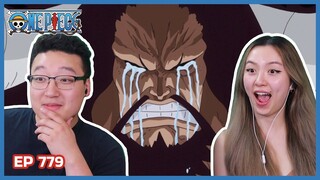 WEEPY DRUNK KAIDO! | One Piece Episode 779 Couples Reaction & Discussion