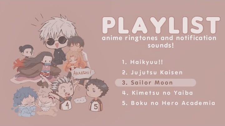 Anime Ringtones | Haikyuu!, Jujutsu Kaisen, Sailor Moon, Demon Slayer, BNHA with Links