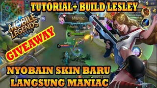 TUTORIAL + BUILD LESLEY, 1X TEMBAK LANGSUNG MERIANG !! MOBILE LEGENDS