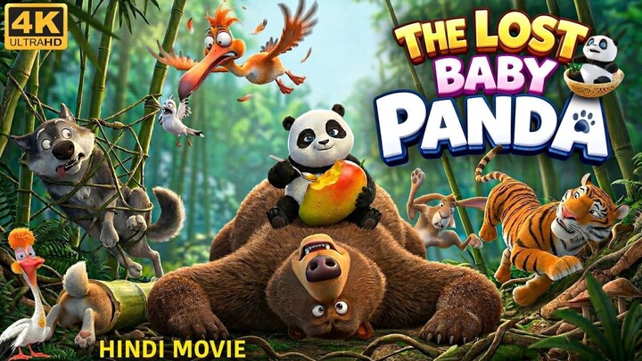 THE LOST BABY PANDA - New Hindi Movie 4K _ Cartoon Movie In Hindi