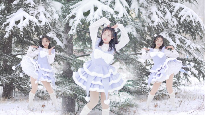 【Shimmer】It's snowing heavily! Love it! Snow! Real magic (full song cover dance)