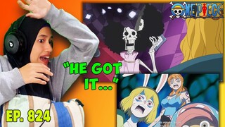 Everybody is shocked as brook casually delivers THE PONEGLYPHS 🟥 One Piece Episode 824 Reaction