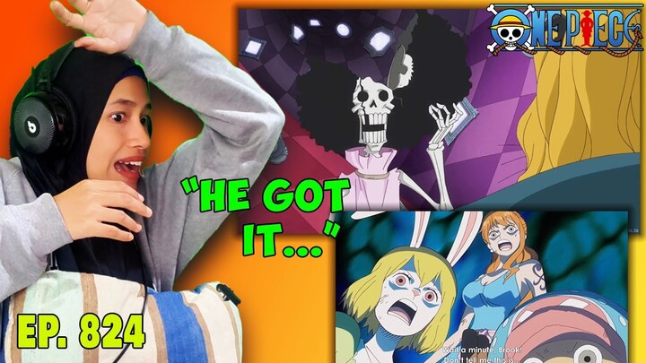 Everybody is shocked as brook casually delivers THE PONEGLYPHS 🟥 One Piece Episode 824 Reaction