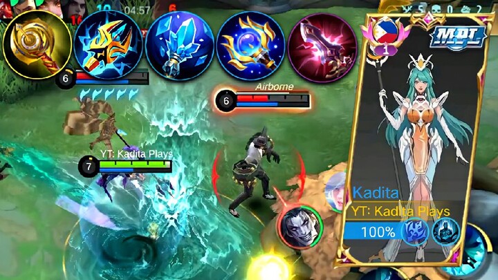 NEW KADITA ANNOYING INSTANT DELETE BUILD AND EMBLEM!! (You must try!) GLOBAL KADITA BEST BUILD 2023
