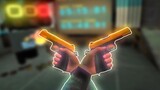 (เกม BONEWORKS) ฝึกใช้ปืนในเกม ปืนคู่อ่อนเกินไป ฉันใช้ตั้งสี่ปืน