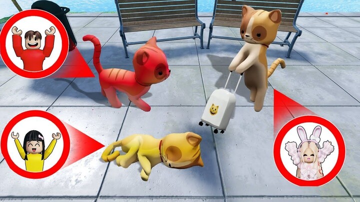 Yuta, Mio Dan Baby Celine Jadi Kucing Di Kota Tenggelam  ROBLOX