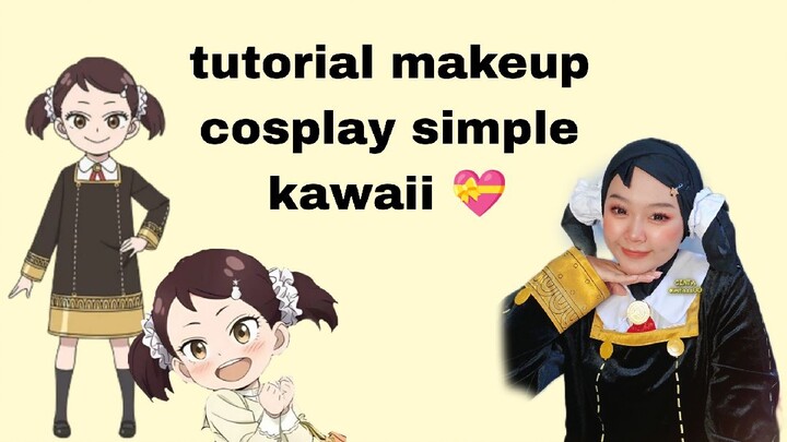 tutorial makeup cosplay simpel 💝 kawaii 💘🤩 Becky blackbell