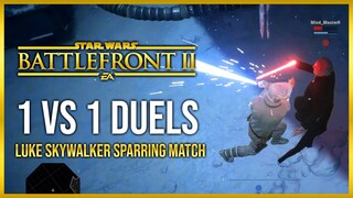 Battlefront 2 Lightsaber Duels | Luke Skywalker Vs INSANE Defense | Star Wars Battlefront 2 Gameplay