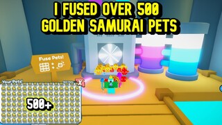 I Fused Over 500 Golden Samurai Pets on Pet Simulator X - Roblox