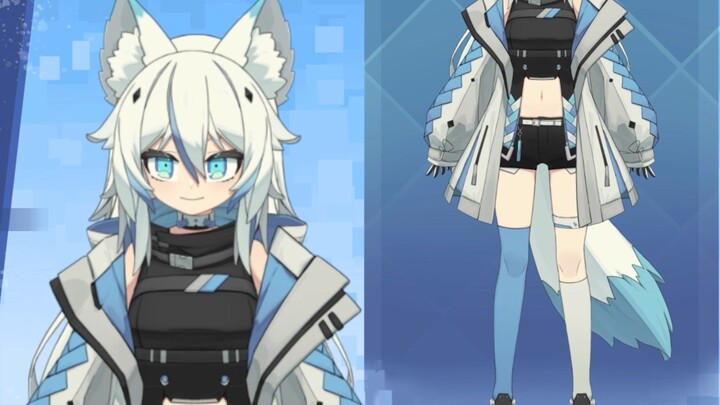 [Live2D model display] It's not a cat! It's a blue little wolf!