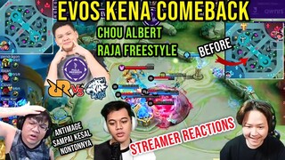 SAKIT BGT EVOS KENA COMEBACK! REACTION STREAMER - RRQ vs EVOS Pilpres