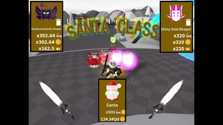 Saber Simulator Santa Class and hatching Xmas Eggs