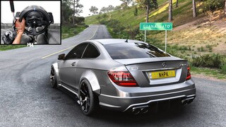 900HP Mercedes-BENZ C63 AMG Coupe | Forza Horizon 5 | Steering Wheel Gameplay