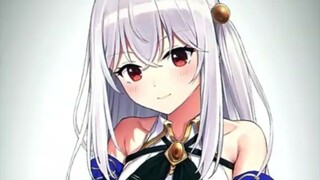 top 8 waifu White hair