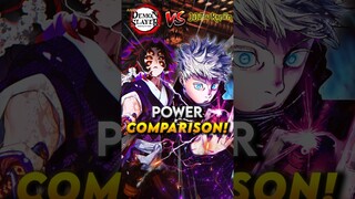Demon Slayer vs. Jujutsu Kaisen: Which Anime Has Better Power Scaling? #shorts #jjk #demonslayer