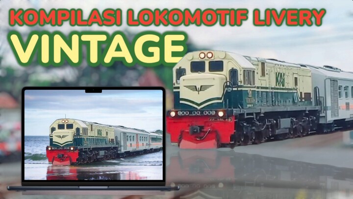 KERETA DJADOEL DI INDONESIA LIVERI KERETA LOKOMOTIF VINTAGE, INDONESIA TRAIN, TRAIN LOCOMOTIVE