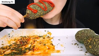 ASMR MÌ CAY TAKI XANH, VIÊN PHO MÁT, CHÓ NGÔ 1