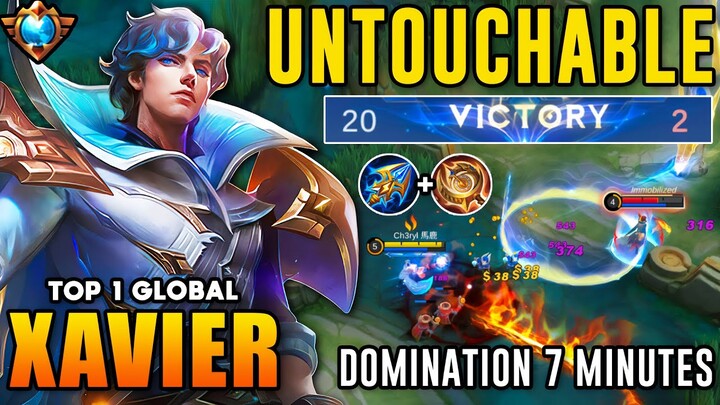 SUPER FAST GAME!! XAVIER BEST BUILD 2023 - MOBILE LEGENDS [ TOP 1 GLOBAL XAVIER GAMEPLAY ] Ch3ryl