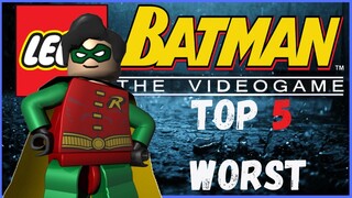 TOP 5 WORST Lego Batman Hero Levels!