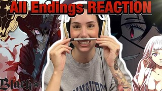 Black Clover | ALL Endings 1-13 | REACTION | RANKING