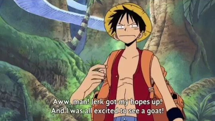 Luffy singing scene