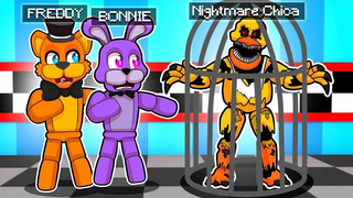 วิธีดักฝันร้าย CHICA Minecraft Five Nights ที่ FNAF Roleplay ของ Freddy