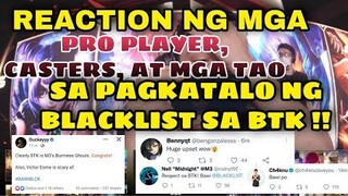 REACTION NG LAHAT SA PAGKATALO NG BLACKLIST SA BTK 🔥🔥🔥 BLCK GAGAPANGIN ANG LB PARA SA TROPHY 🔥